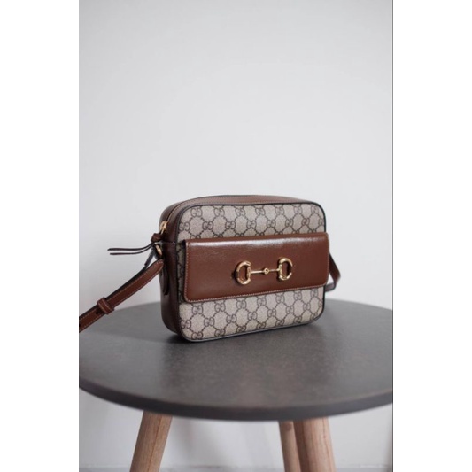 Gucci Horsebit 1955 Small Camera Bag GG Supreme Brown  2022