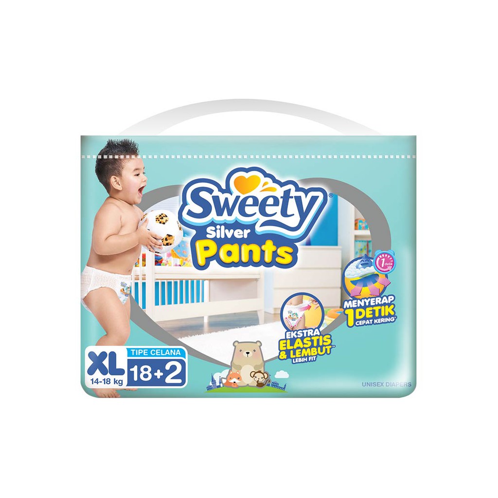 pampers sweety silver pants