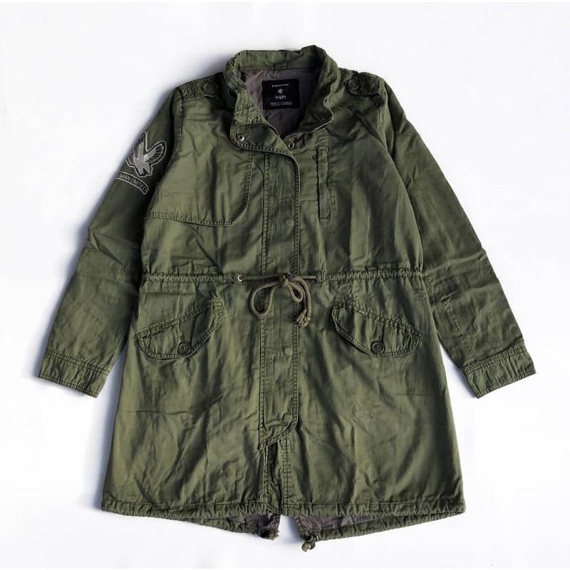 Jaket preloved Jaket wanita HUM DREAM MAKER Military Parka Jacket 100% Original Second branded