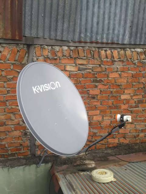 Antena paket parabola 80cm k vision lengkap receiver LGsat stars hd free channel