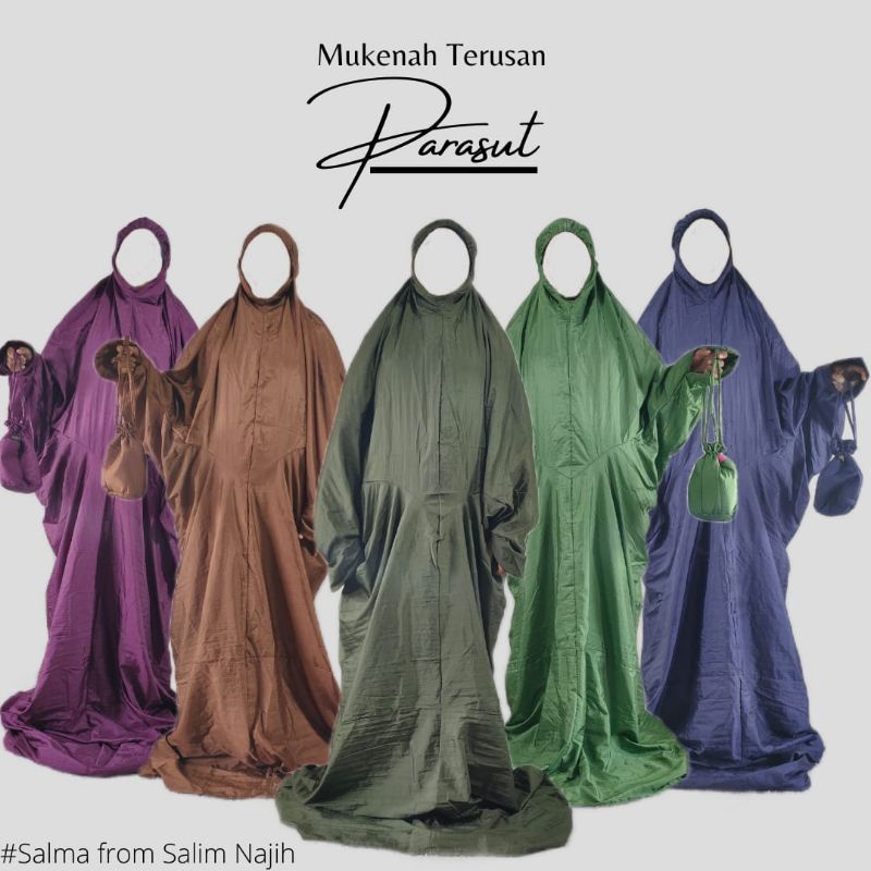 Mukena Parasut Terusan Dewasa Ecer Grosir Terlaris Termurah Couple
