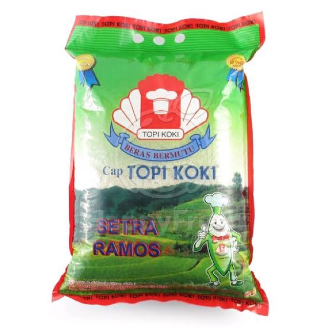 Beras Premium Topi Koki 5kg Indonesia