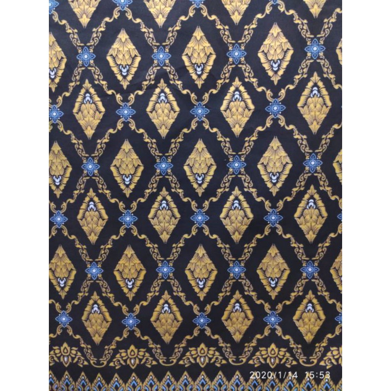 Kain Batik Katun Motif Songket Palembang