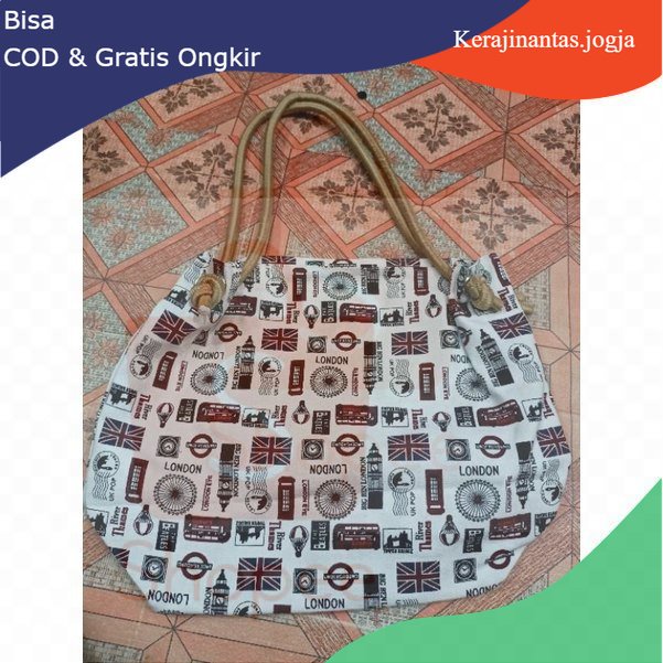 Totebag Wanita Kanvas Kombinasi Tali Sumbu/Totebag Premium kanvas Tebal/Totebag Wanita Murah