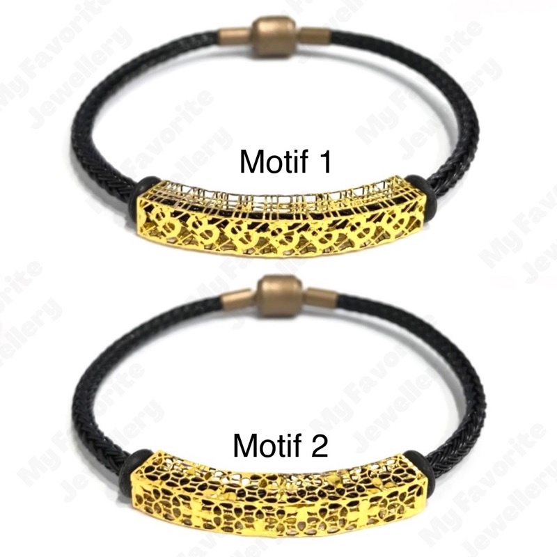 Gelang Tali Set Liontin Emas Asli Kadar 700 Tabung Kotak