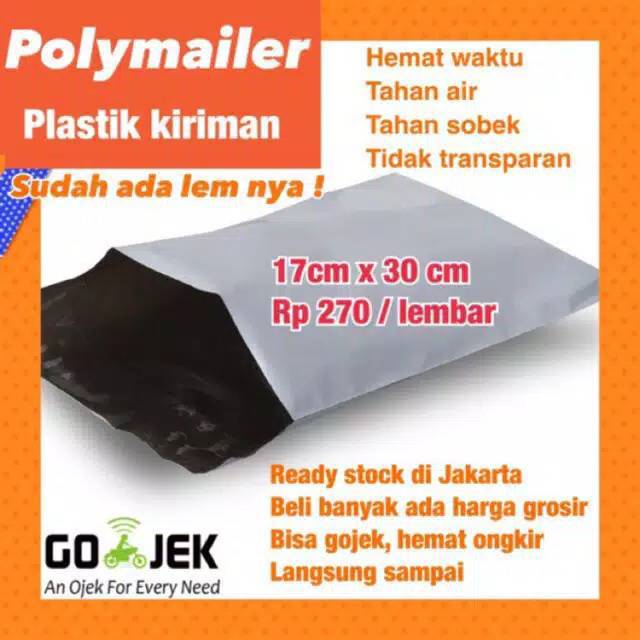 Plastik packing online shop polymailer 17x30