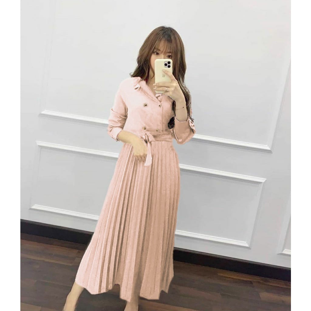Baju Dress Ebby Jumbo Long Dress Maxi Dress Big Size | Dress Panjang | Terusan Wanita | Christmas Dr