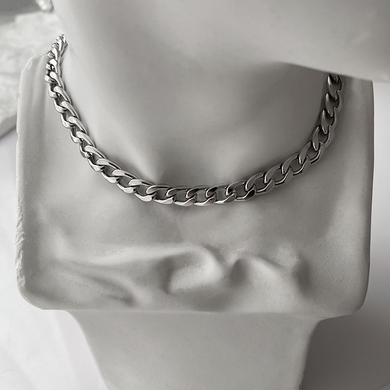 Titanium Steel Necklace Accessories Hip Hop Jump Di Clavicle Chain