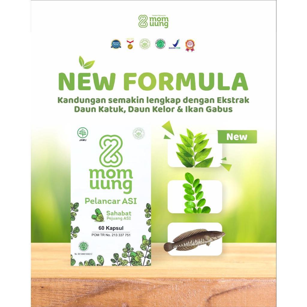 MOM UUNG ASI Booster 60 kapsul Kelorcap MOMU UNG Herbal