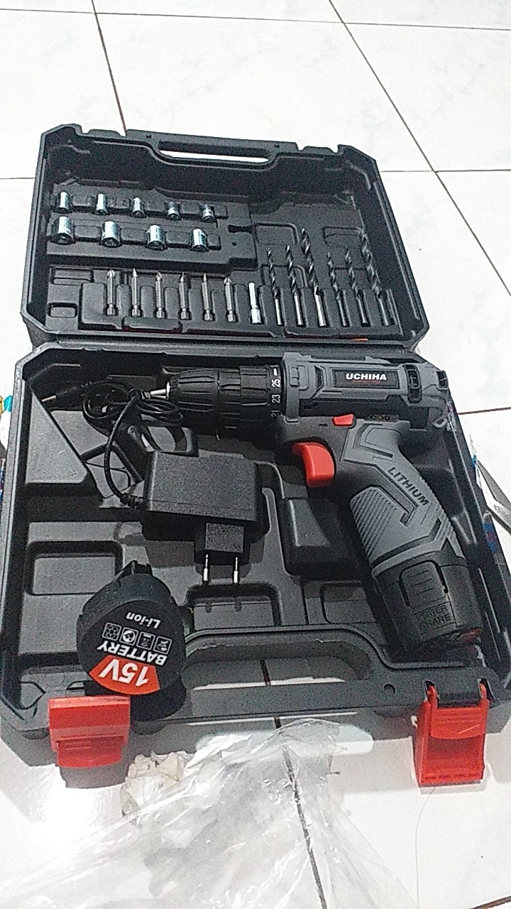 Promo Mesin Bor Baterai Cordless Merk Uchiha Japan Teknologi Original