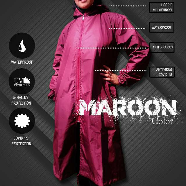 ( DM ) baju Jaket APD / hazmat wanita waterproff anti air corona pakaian dokter perawat