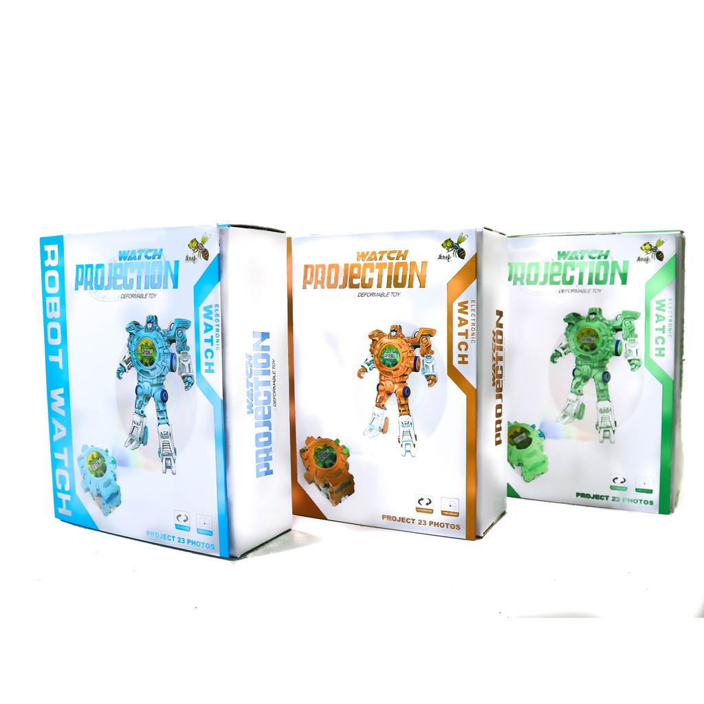 Jam Tangan Robot Transformer - Jam Tangan Laser - Jam Tangan Anak