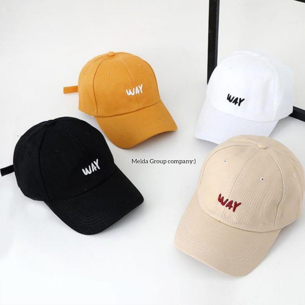 Topi Baseball Cap Way Terpopuler Topi Pria Wanita Kekinian Material catton premium (COD)