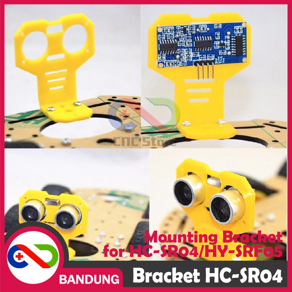 BRACKET ADAPTER HC-SR04 SR04 ULTRASONIC TRANSDUCER SENSOR MODULE YELLOW