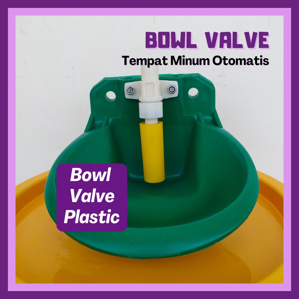 BOWL VALVE Plastic | Mangkuk Tempat Minum Otomatis Untuk Kambing Domba | Apoternak