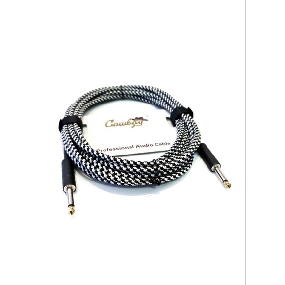 Kabel Jack Gitar dan Bass Elektrik Merk Cowboy Original Panjang 6 Meter Anti Noise Bahan Rubber Fiber Murah Jakarta