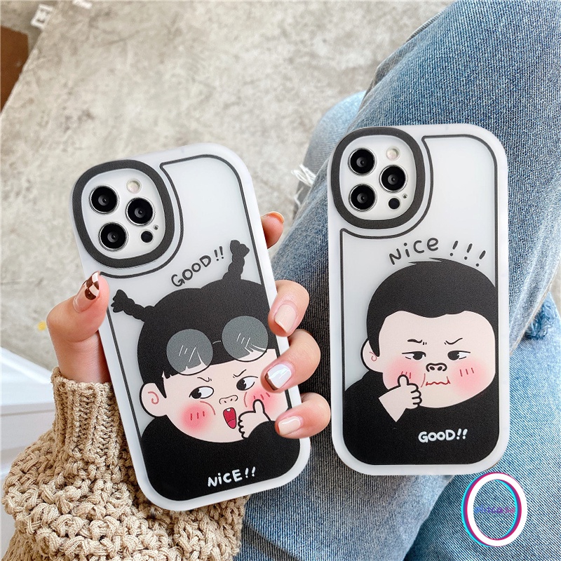 Soft Case TPU Motif Kartun Chubby Untuk IPhone 13 12 11 Pro Max 6s 6 Plus XS Max 7 8 Plus X XR SE 2020