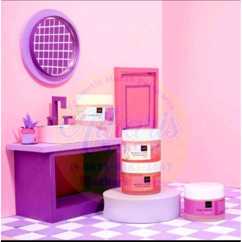 Facial wash scarlett/sabun cuci muka scarlett/cream original scarlett/acne series cream/brightly ser