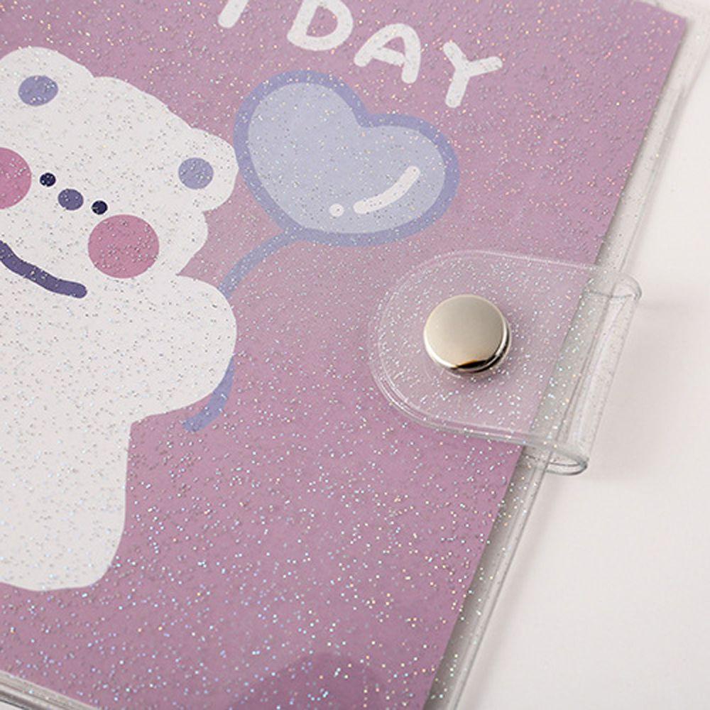 Agustinina Binder Notebook Portable Harian Kpop Idols Kartu Agenda Planner Kertas Isi Ulang Kartun Perlengkapan Alat Tulis