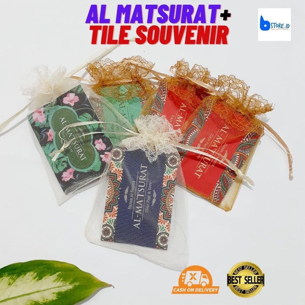Souvenir Pernikahan Al Matsurat Dzikir Pagi Sore/Plus Tile dan Kartu Ucapan