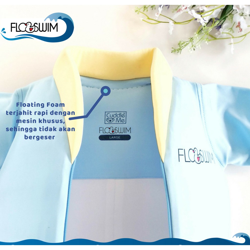 Cuddle Me FloSwim Baju Renang Anak Berpelampung Floating Swimsuit Anti Tenggelam Bisa Mengapung