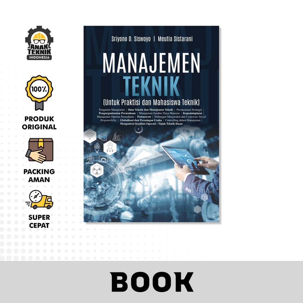 Jual Buku Manajemen Teknik (untuk praktisi dan mahasiswa teknik