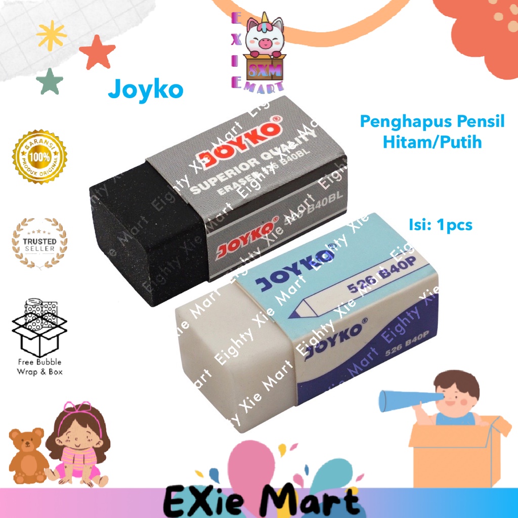 

JOYKO PENGHAPUS PENSIL KOTAK HITAM PUTIH / PENCIL ERASER