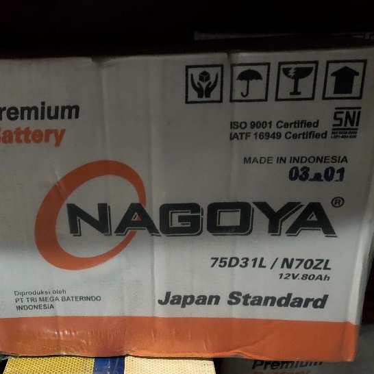 Aki basah Nagoya N70ZL + ISI