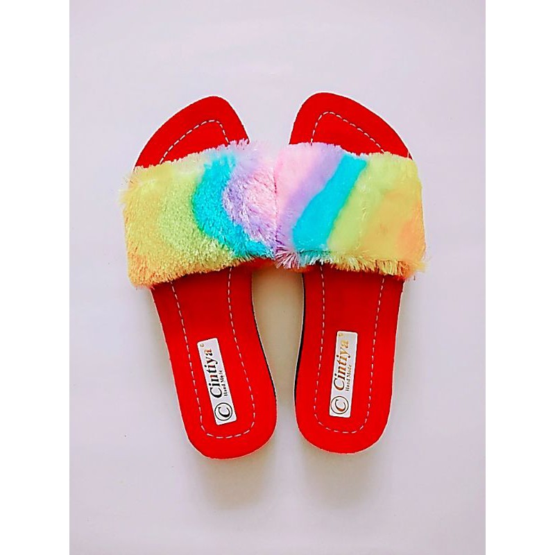 sandal slop wanita terbaru wedges