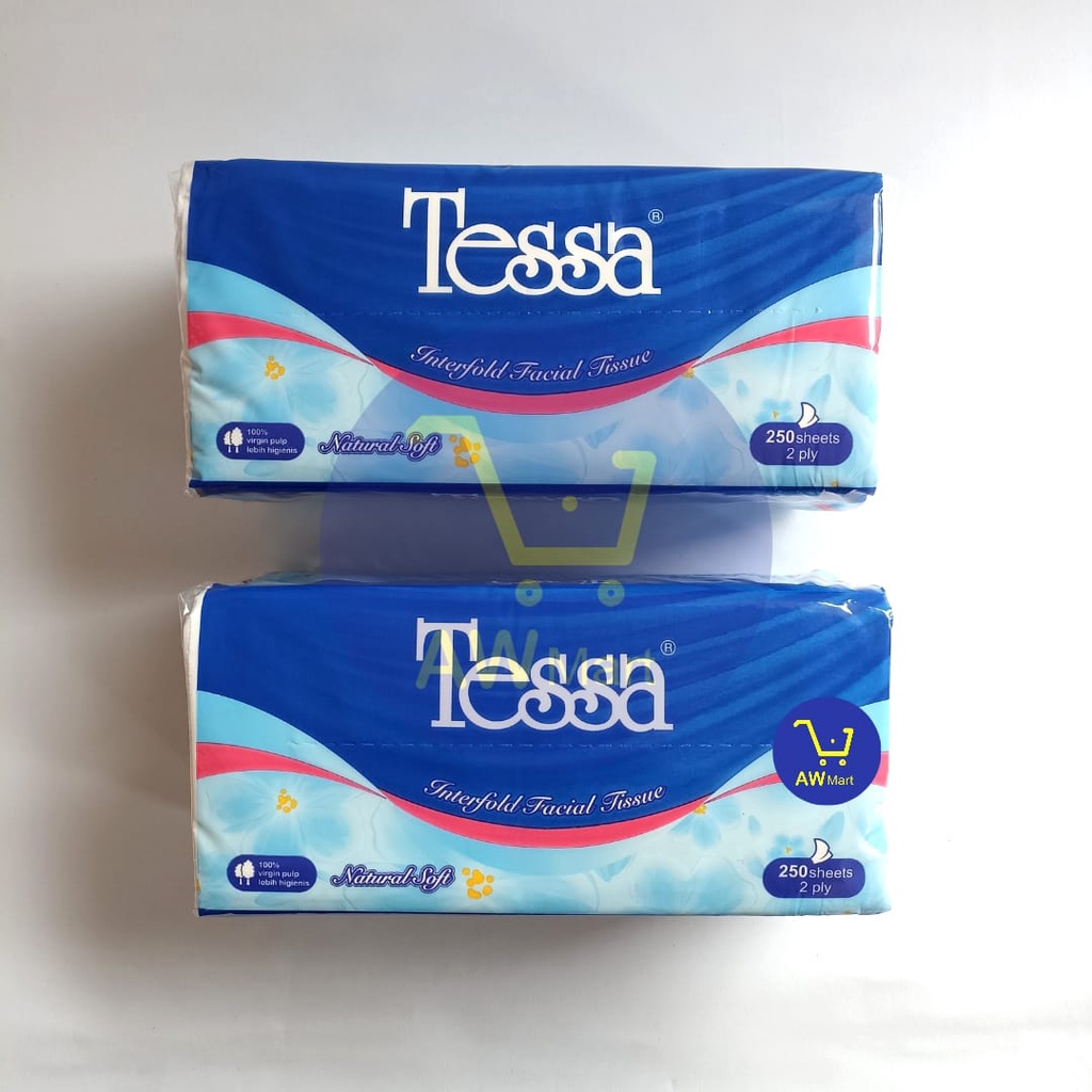 TISSUE TESSA 250 SHEETS 2 PLY / TESSA TRAVEL ISI 50 SHEETS 2 PLY