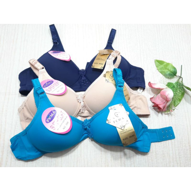 Bra wanita Fema 398/8163/226 /BH Polos /salur Cup A kecil size 34_40 murah sidoarjo