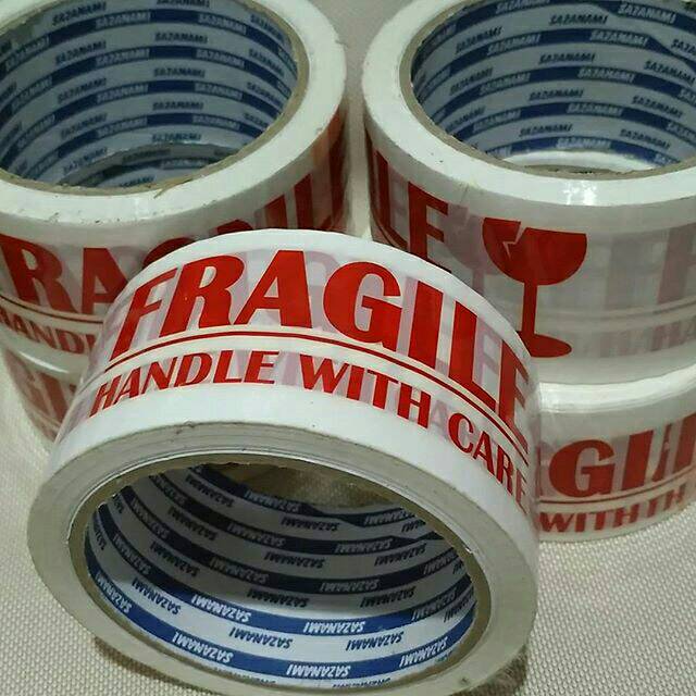 

Lakban fragile 2 inci/ lakban packing