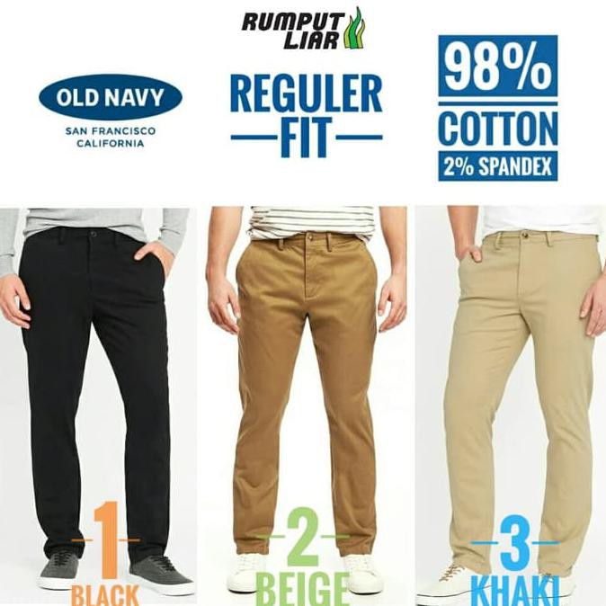 Celana Old Navy Ultimate Loose Chino Cotton Stretch Kantor Formal .Aruansy.Olshop
