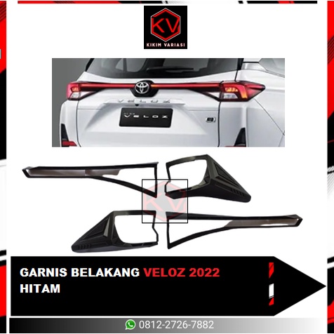 GARNIS BELAKANG VELOZ 2022 HITAM