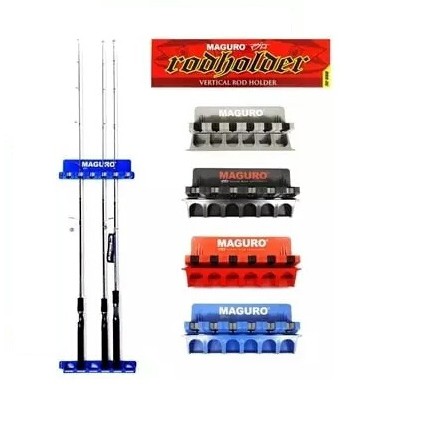 Rak Dinding Joran Maguro Rod Holder Maguro Maguro Vertical Rod Holder