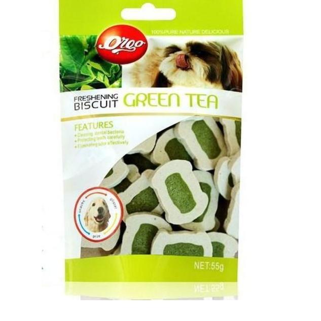 Diskon Heboh Orgo Green Tea Freshening Biscuit Pet Dog Snack Makanan Anjing Shopee Indonesia