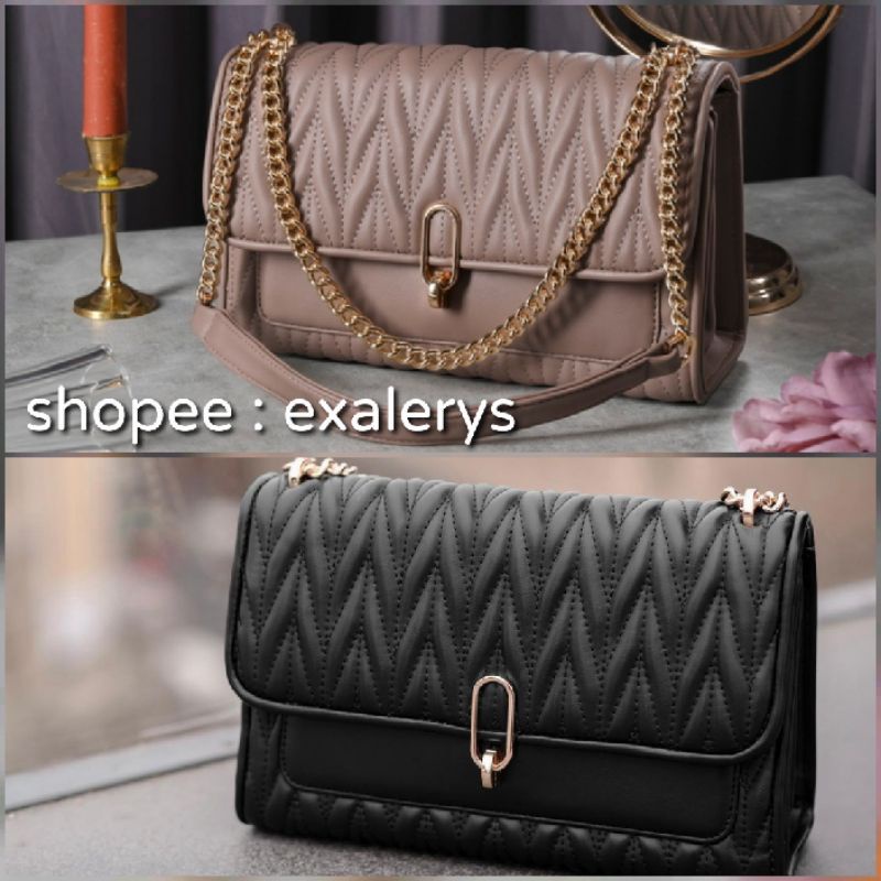 AMOUR BAG TAUPE BLACK BY LOCAL ID