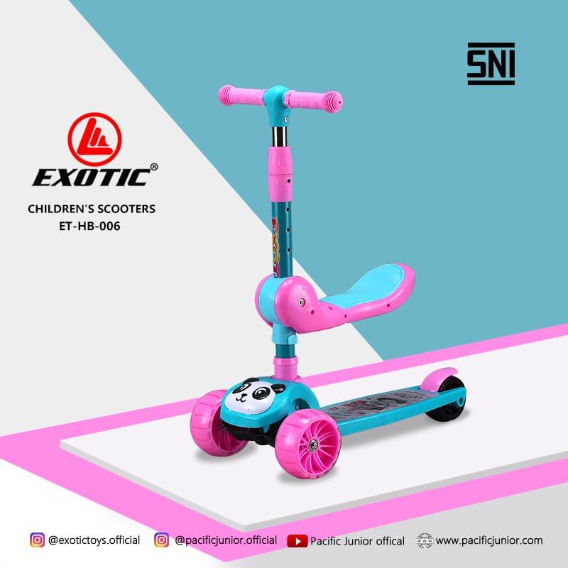 Skuter Anak Exotic HB 006 206 207 Musik HB006 HB206 HB207 Pacific Sekuter Otopet Otoped Scooter