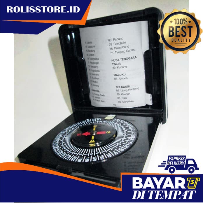 ROLIS_ kompas compass kiblat penunjuk arah shalat sholat islam al kaabah
