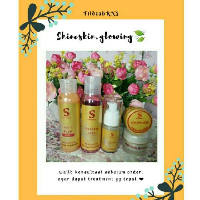 Shineskin Paket Acne White Glow