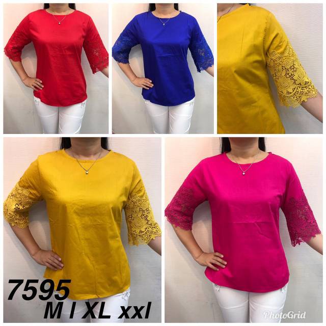 BLOUSE CHIBI MIX BROKAT