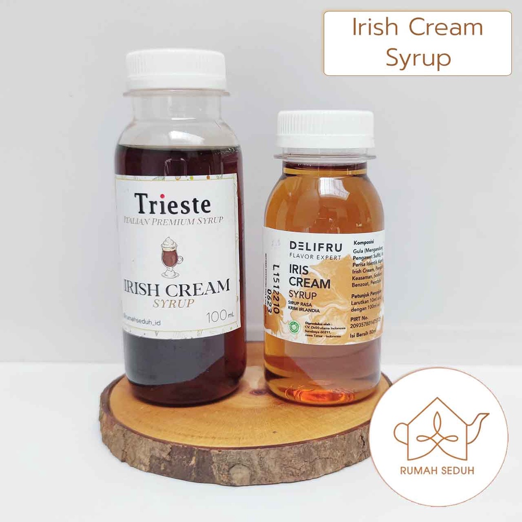 

100ml Trieste Irish Cream Syrup - Toping kopi rasa Irish Cream Baileys tanpa alkohol HALAL