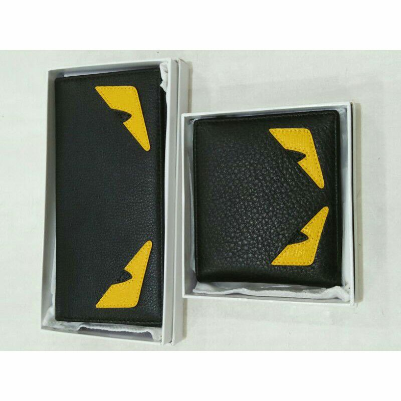 premium dompet lipat pendek mata kuning