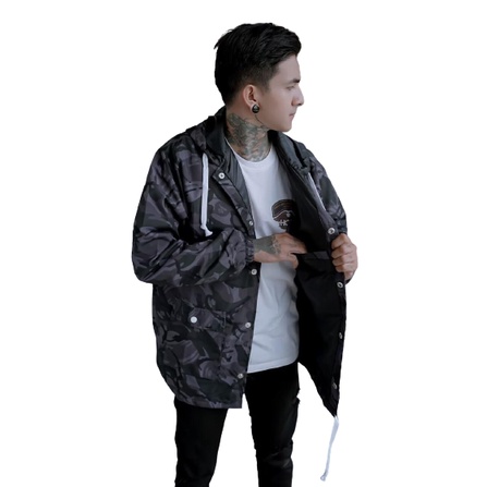 Jaket Pria Dewasa Jaket Coach  Jaket Windebreaker  Jaket Parasut Pria  Jaket Parsasut Basic Army