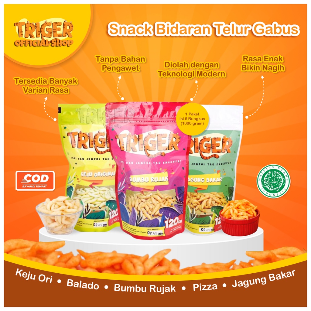 Jual Triger Cemilan Bidaran Triger Camilan Telur Gabus Widaran Snack