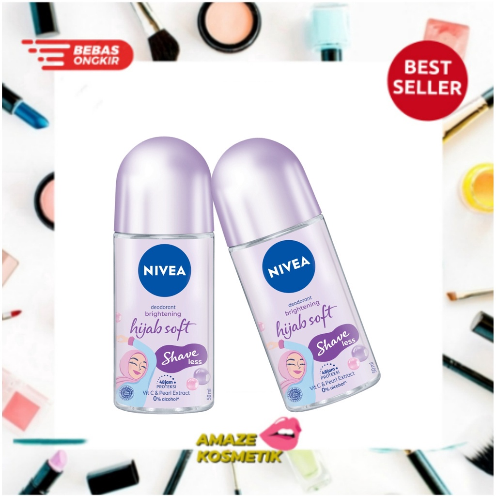 NIVEA Hijab Soft Shaveless Deodorant Brightening 50ml Bpom - Amaze_Kosmetik