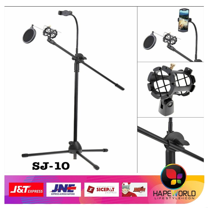 STAND MIC STUDIO WITH PHONE DOCK