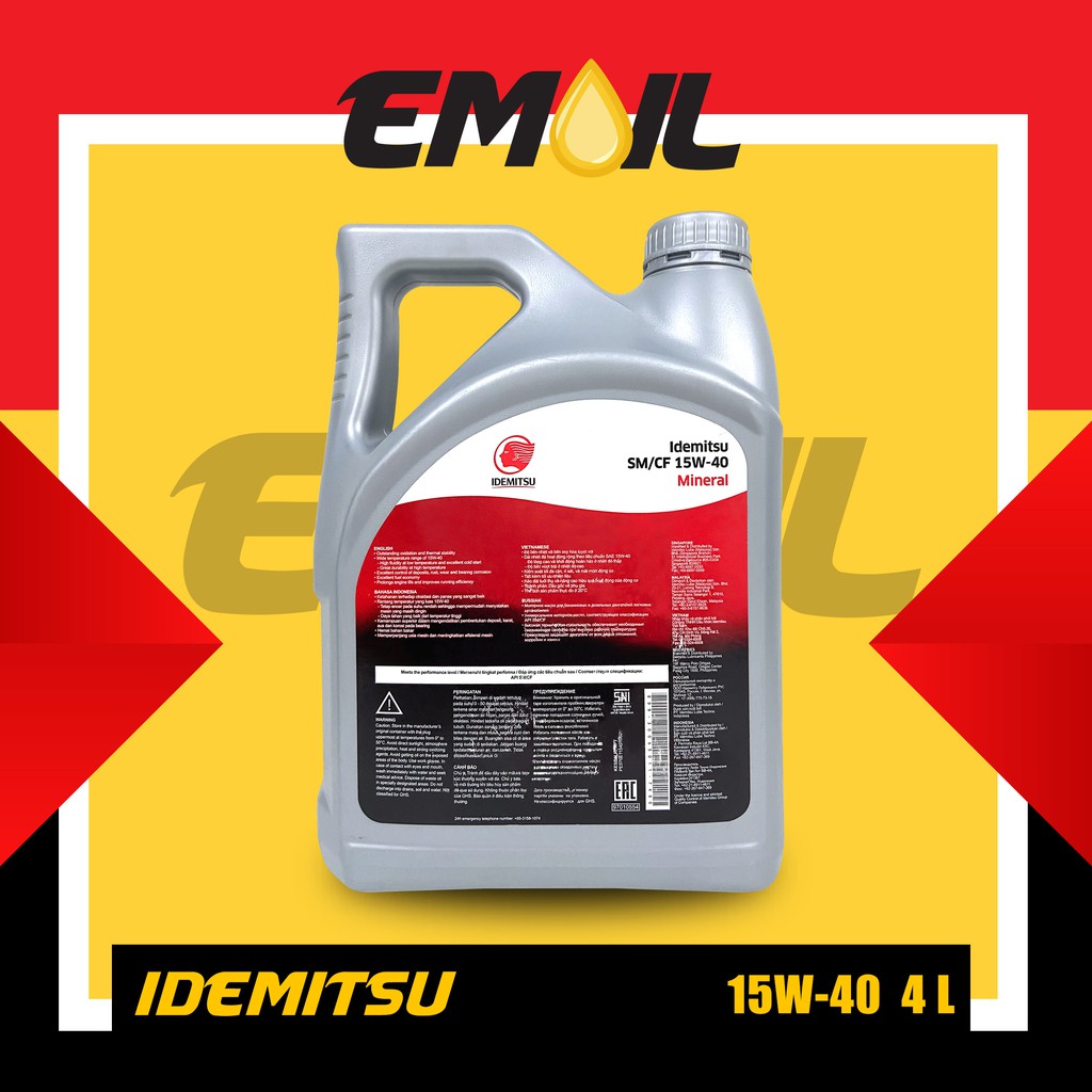 OLI IDEMITSU SAE 15W-40 API SM/CF ISI 4 LITER