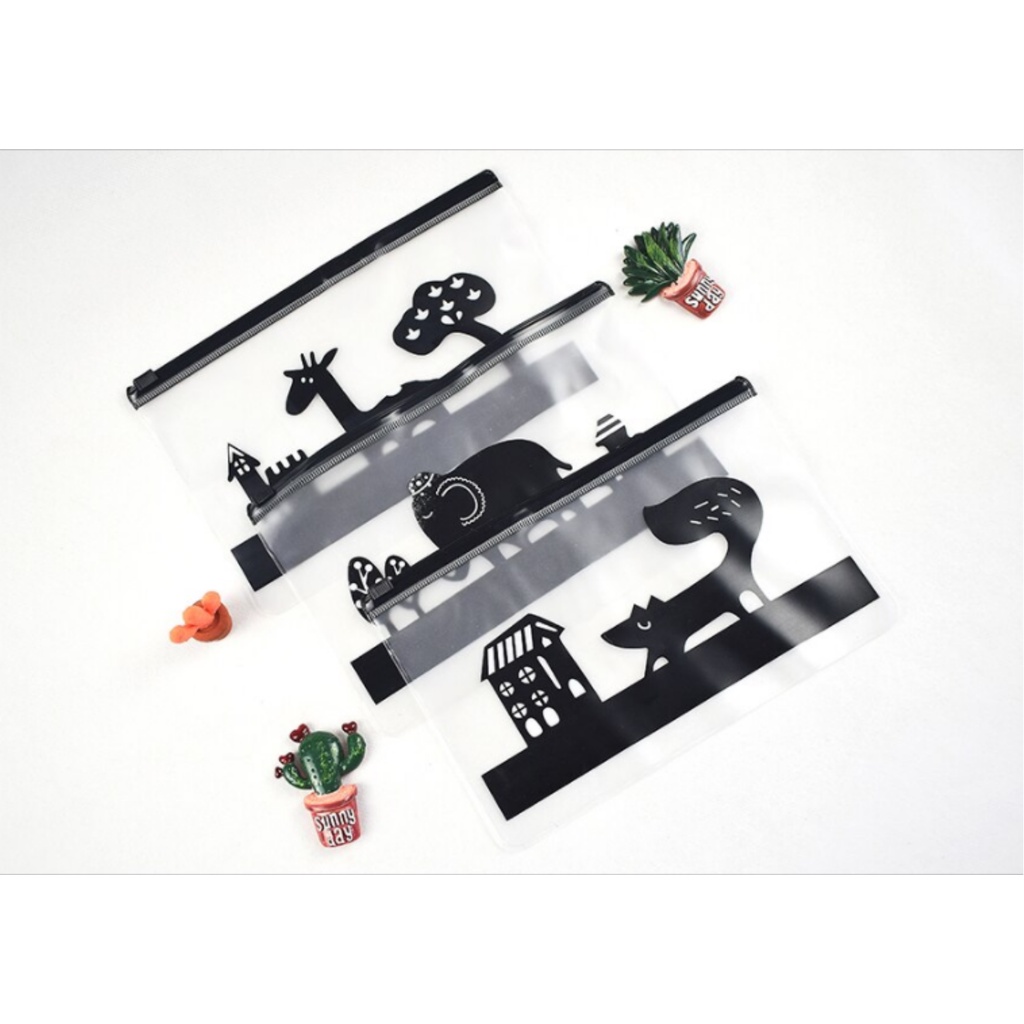 Pouch Transparan/Pouch Lucu/ Pouch Unik/Tempat Pensil/Tempat Masker