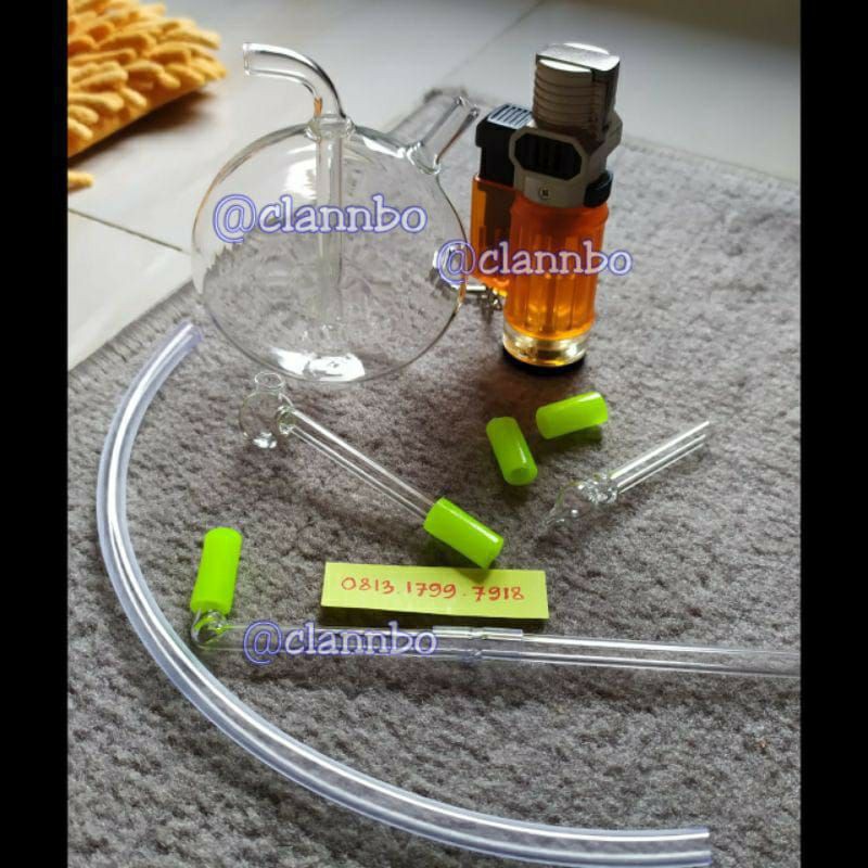 Ready Full Set Tabung  Kaca Tipe Coin Toko Accesories Bong